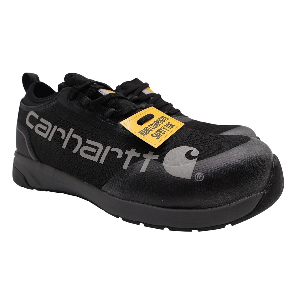 Carhartt Force Nano Composite Safety Toe Men 11 W Black Work Shoe FA3401-M NEW
